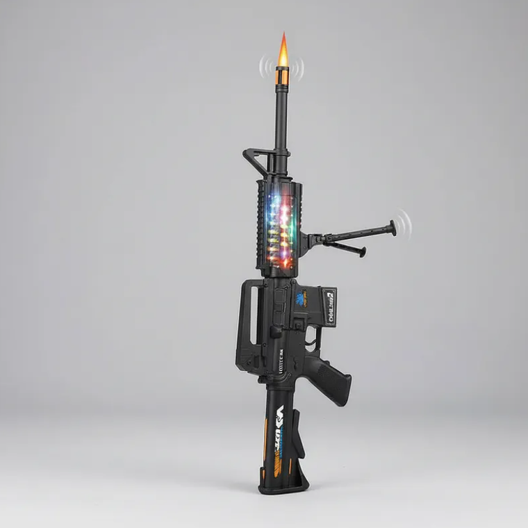 Rifle Metralleta De Juguete M4A1 Con Luz, Sonido Y Trípode 2