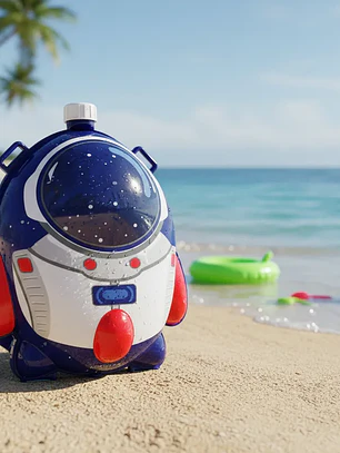 Mochila Pistola De Agua Infantil Astronauta Espacial