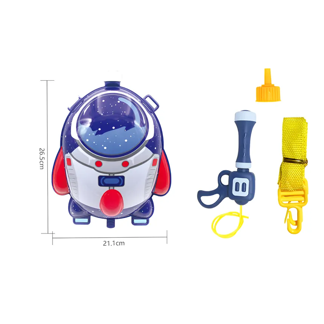 Mochila Pistola De Agua Infantil Astronauta Espacial 6