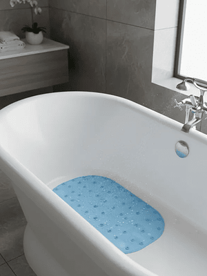 Alfombra antideslizante para baño 65x35 cm con ventosas