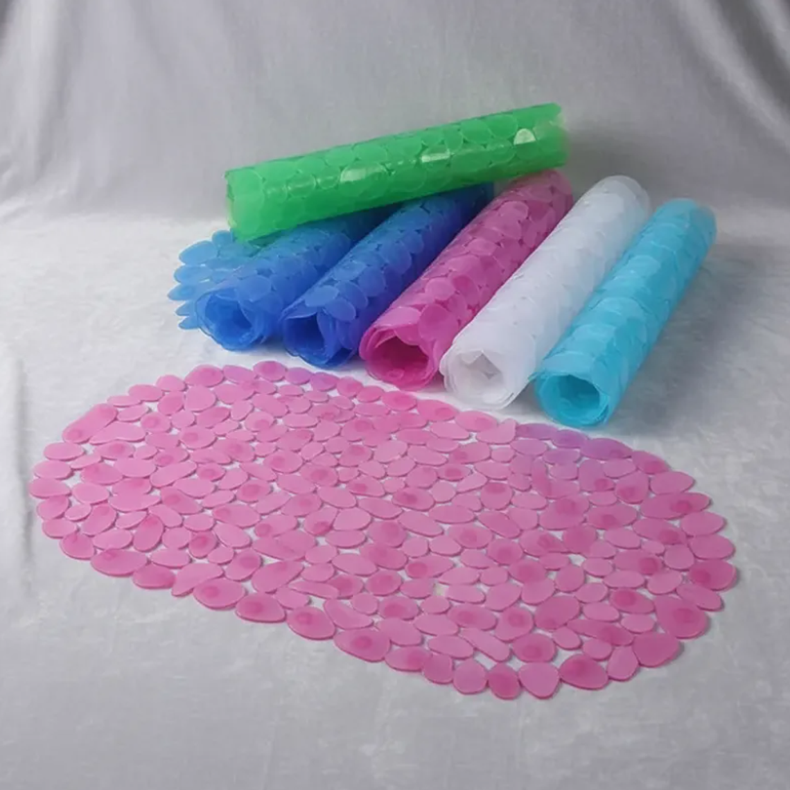 Alfombra antideslizante para baño 65x35 cm con ventosas 3