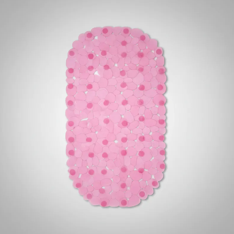 Alfombra antideslizante para baño 65x35 cm con ventosas 5