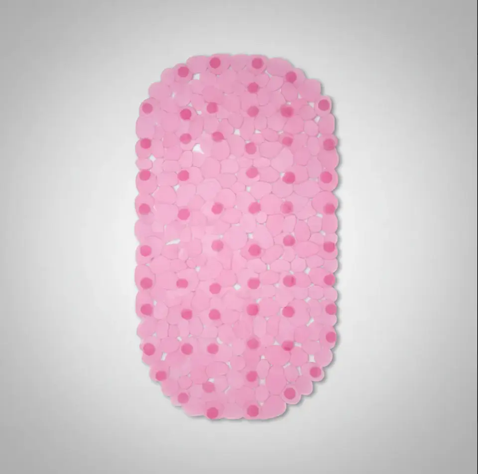 Alfombra antideslizante para baño 65x35 cm con ventosas 5