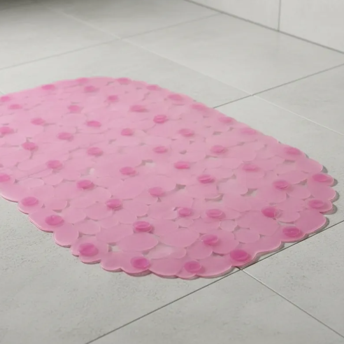 Alfombra antideslizante para baño 65x35 cm con ventosas 6