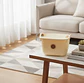 Cesta organizadora plástica con tapa y asas girasol - Miniatura 4