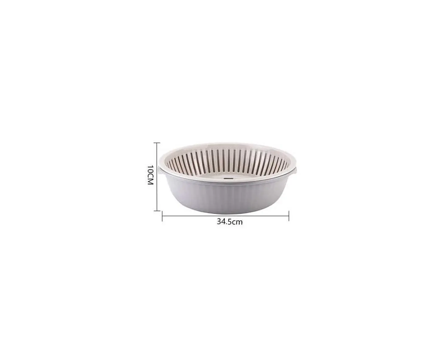 Bowl Con Colador Escurridor De Verduras Frutas 34.5cm Cocina 4