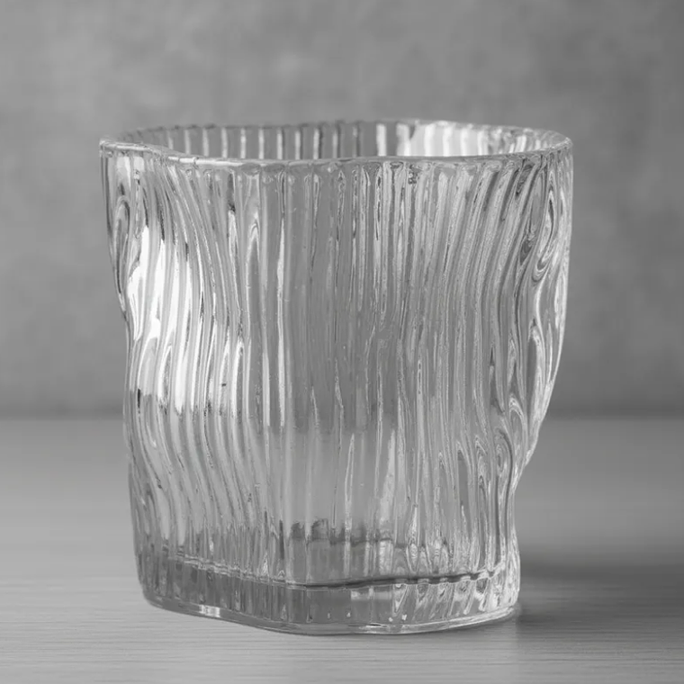 Vaso De Vidrio Para Shot  Diseño Irregular 60ml 4