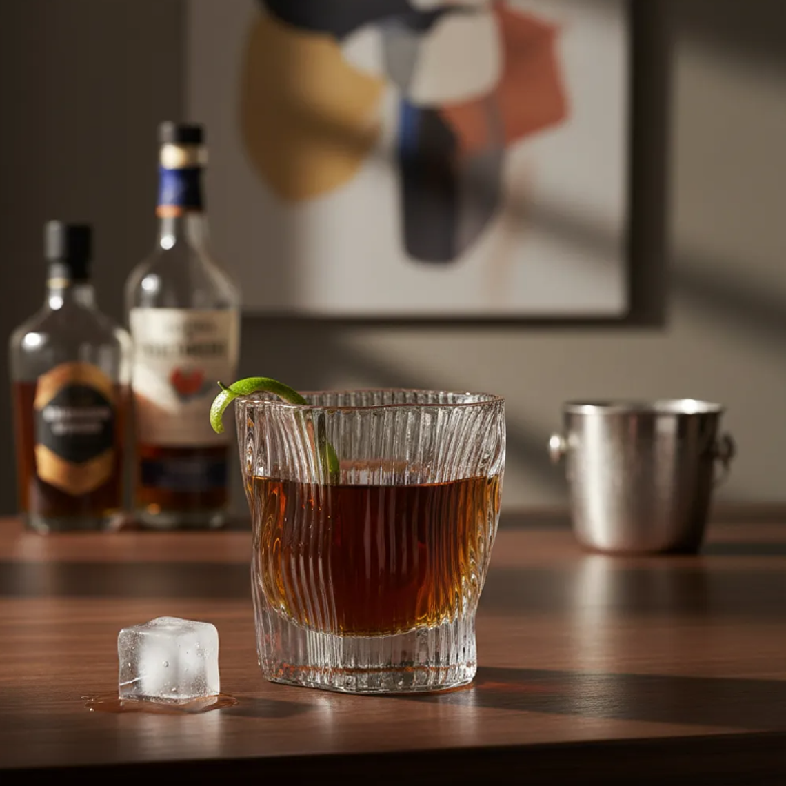 Vaso De Vidrio Para Shot  Diseño Irregular 60ml 2