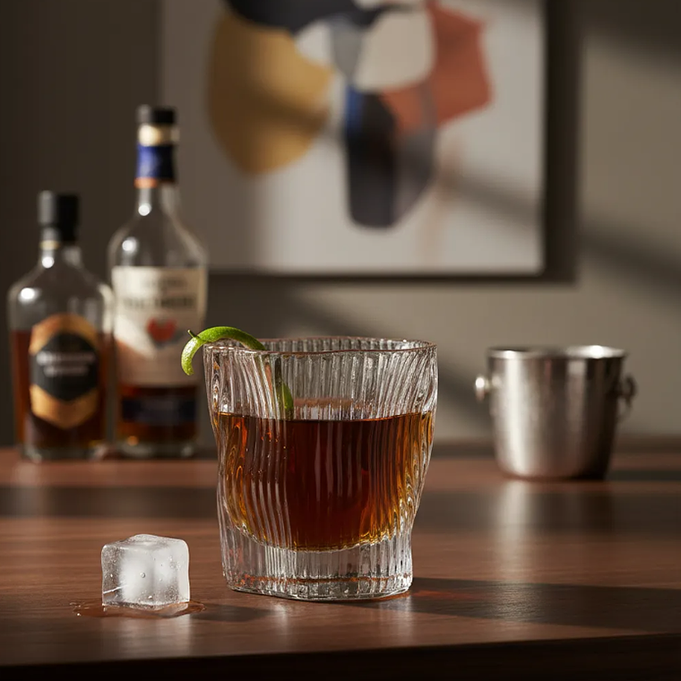 Vaso De Vidrio Para Shot  Diseño Irregular 60ml 2