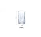 Vaso De Vidrio Ondulado Diseño Moderno Irregular 270ml - Miniatura 5