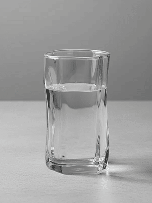 Vaso De Vidrio Ondulado Diseño Moderno Irregular 270ml