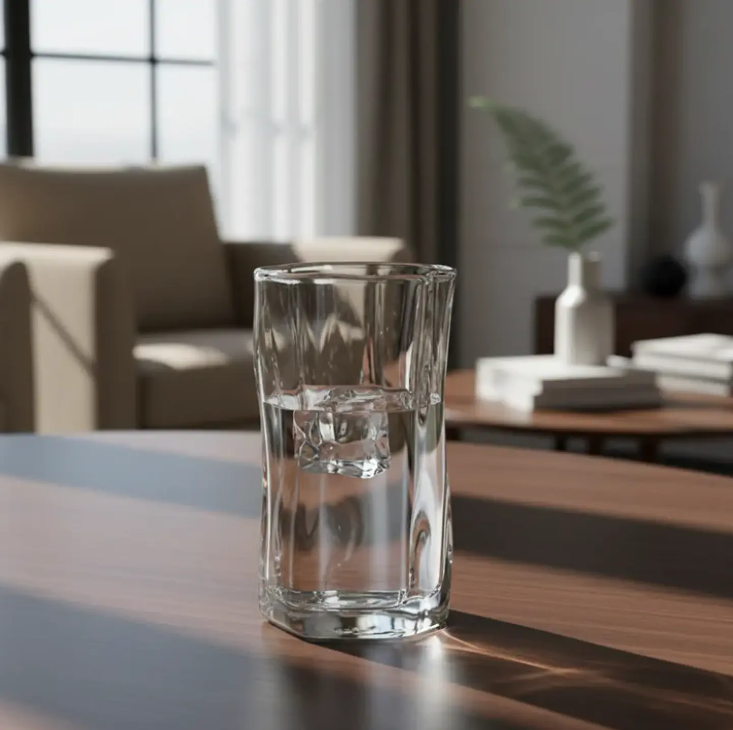 Vaso De Vidrio Ondulado Diseño Moderno Irregular 270ml 4