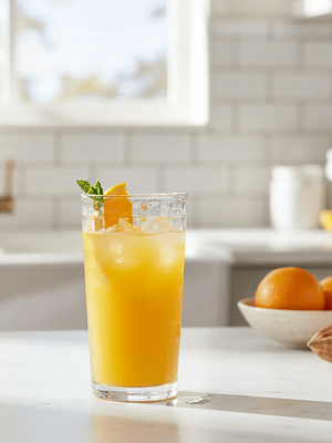 Vaso de vidrio labrado 320ml para bebidas y jugos