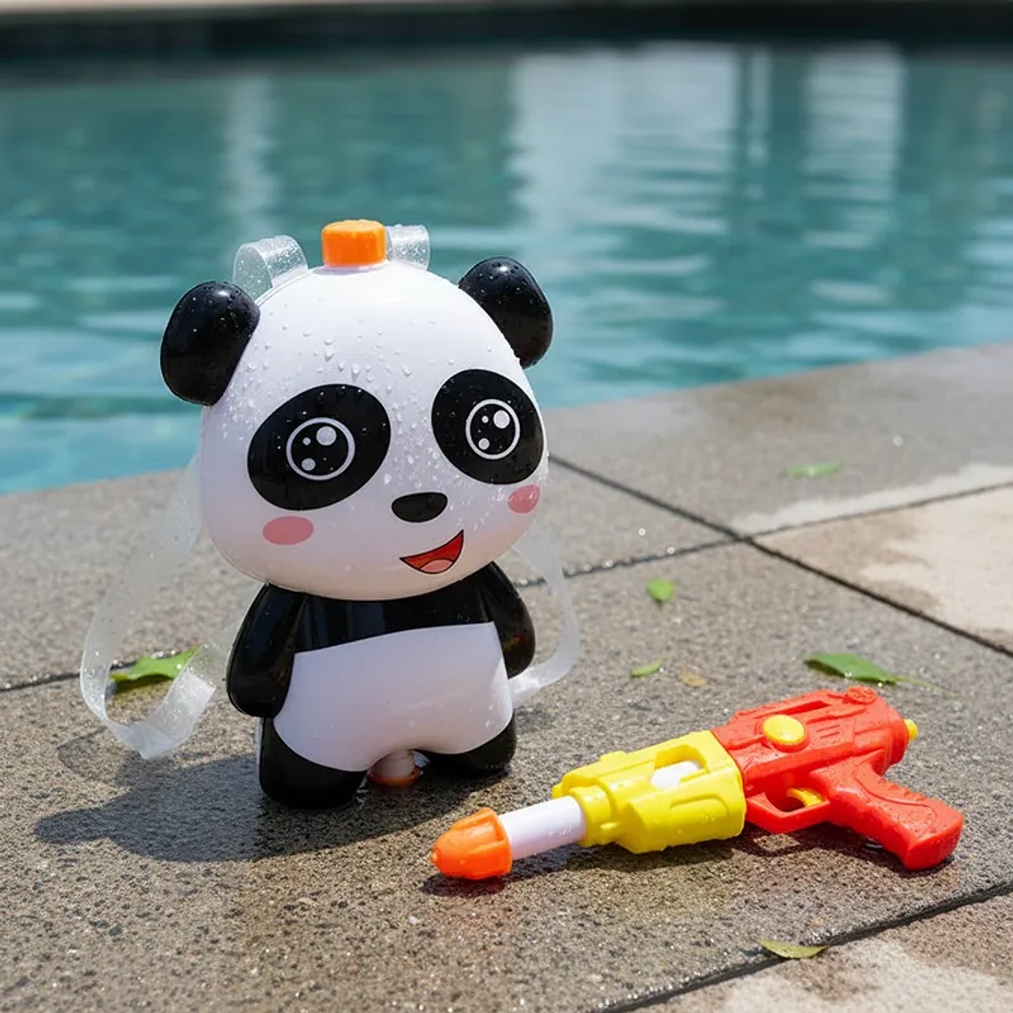 Pistola De Agua Con Mochila Panda Para Niños 3