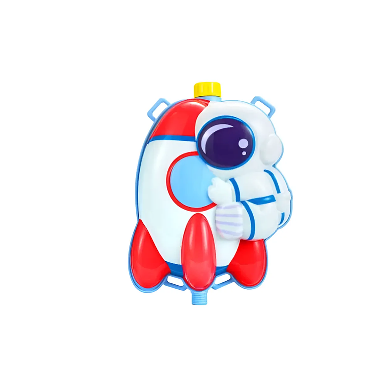 Mochila Pistola De Agua Infantil Diseño Astronauta Cohete 10