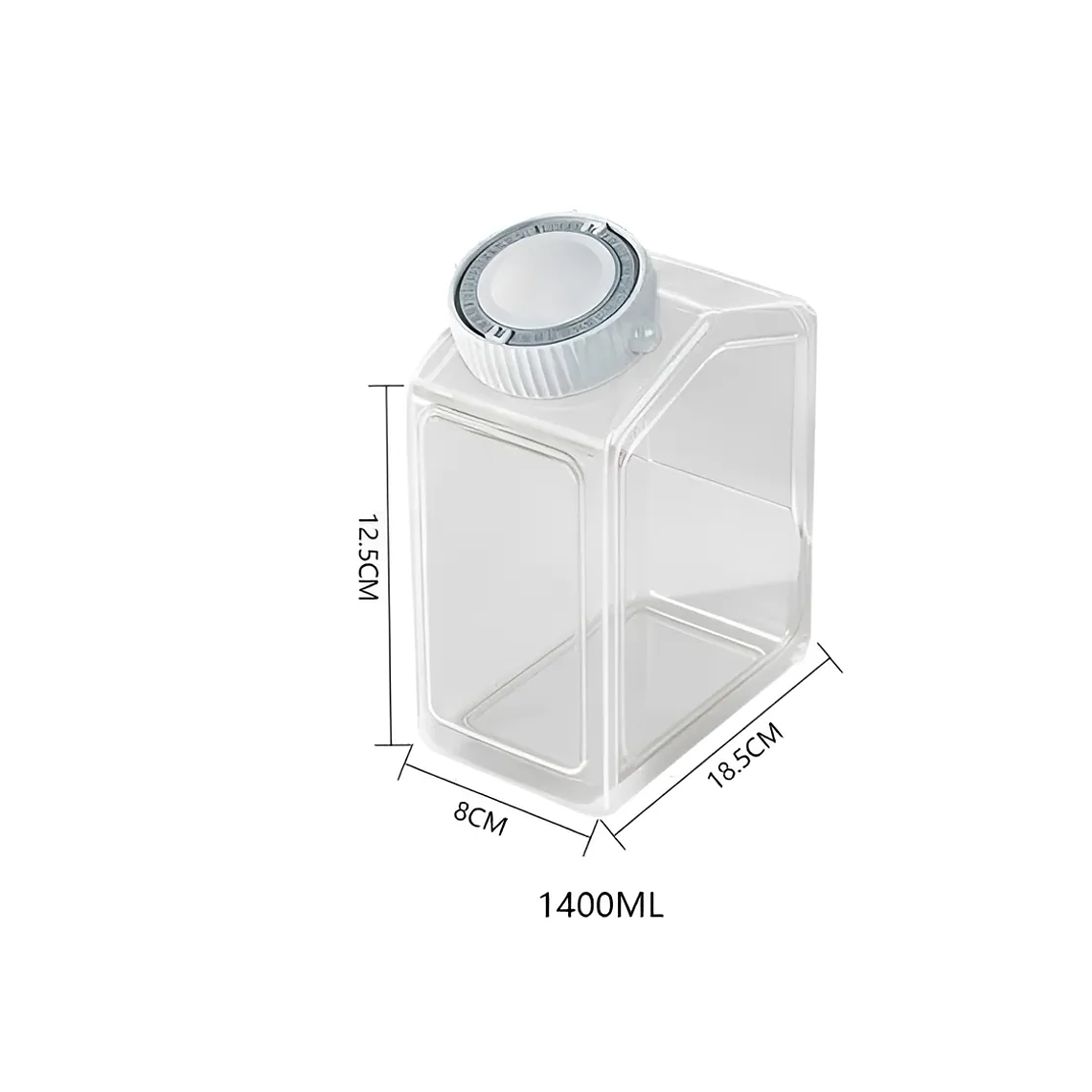Contenedor Hermético Transparente Con Tapa Para Alimentos 6
