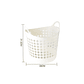 Canasto Plástico Calado Flexible Con Asas Para Ropa 31.5x30 CM - Miniatura 6
