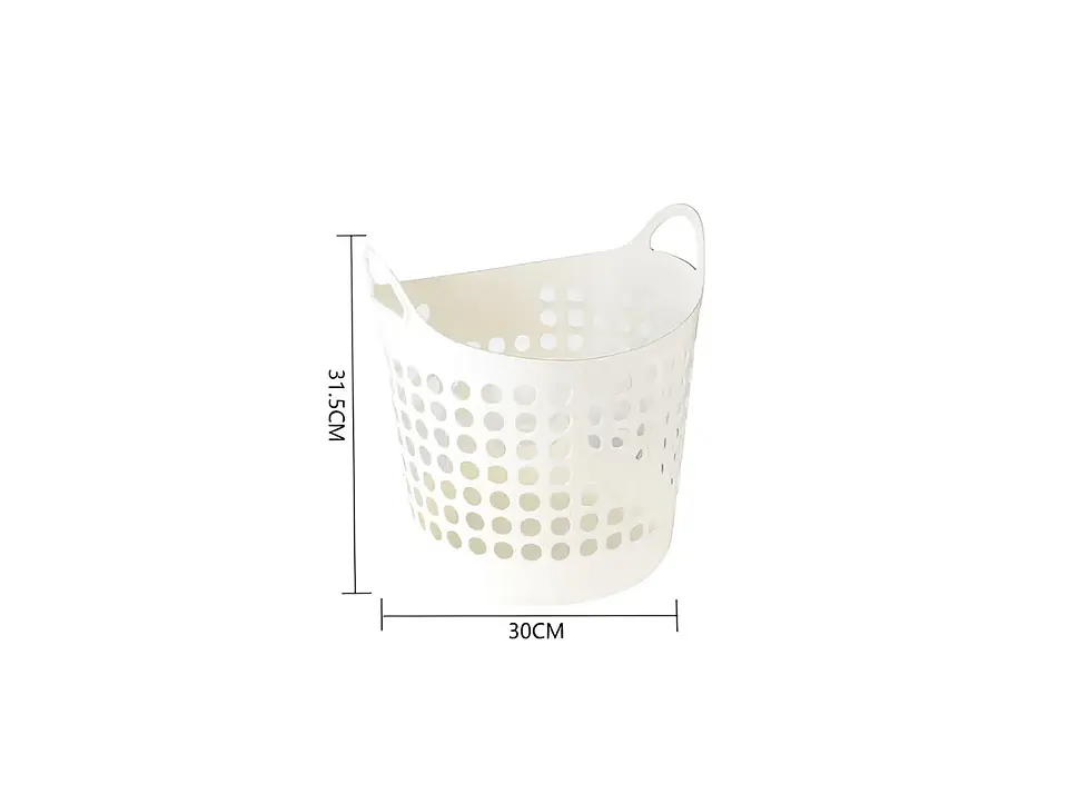 Canasto Plástico Calado Flexible Con Asas Para Ropa 31.5x30 CM 6