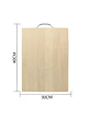 Tabla De Cortar Picar De Bambú Para Cocina 40x30 Cm Con Asa - Miniatura 4