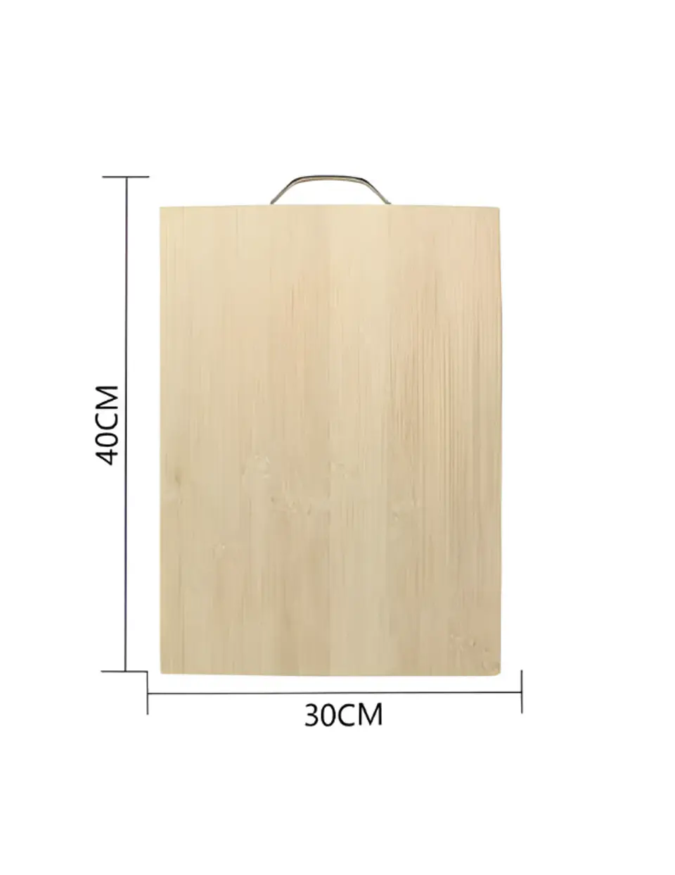 Tabla De Cortar Picar De Bambú Para Cocina 40x30 Cm Con Asa 4