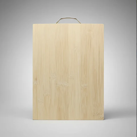 Tabla De Cortar Picar De Bambú Para Cocina 40x30 Cm Con Asa