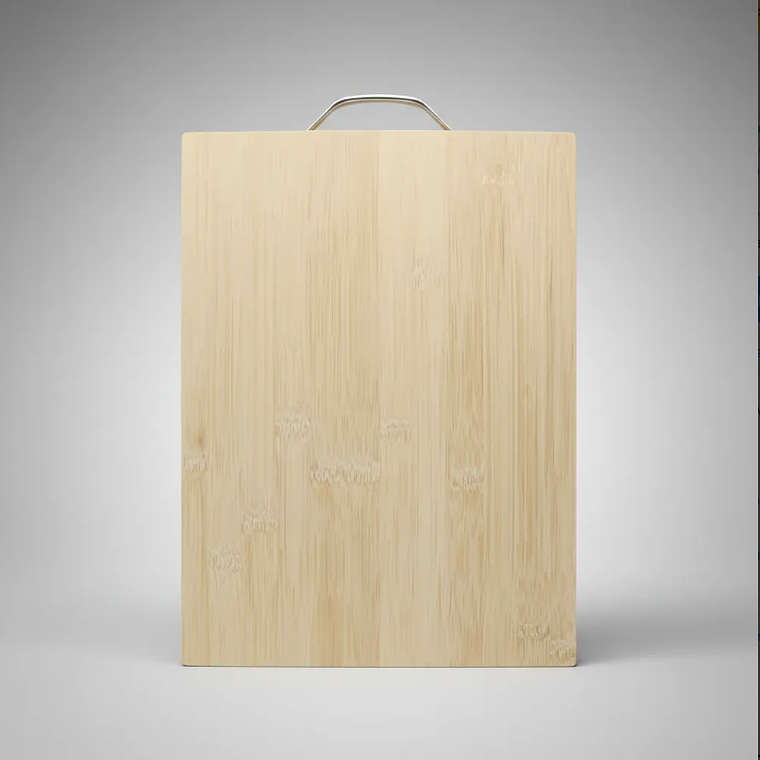Tabla De Cortar Picar De Bambú Para Cocina 40x30 Cm Con Asa 2
