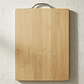 Tabla De Cortar Picar De Bambú Para Cocina 40x30 Cm Con Asa - Miniatura 3