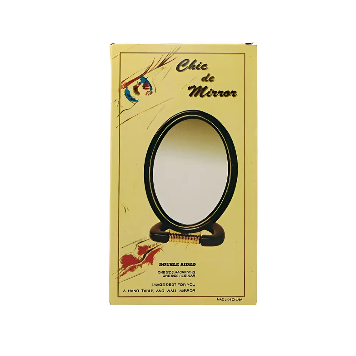 Espejo De Maquillaje Portátil Ovalado 10cm 5