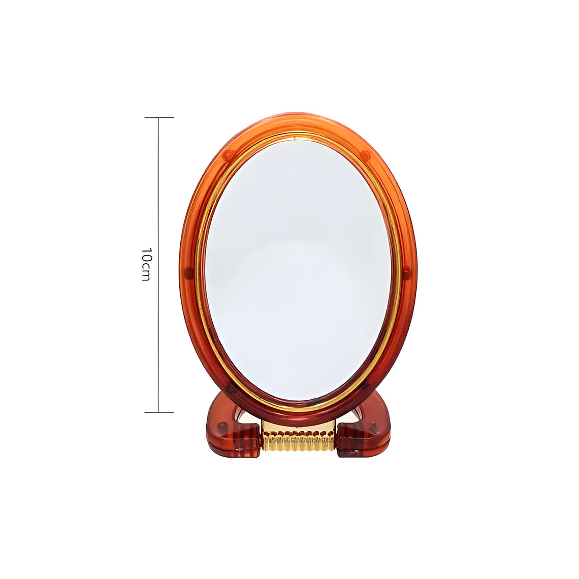 Espejo De Maquillaje Portátil Ovalado 10cm 4