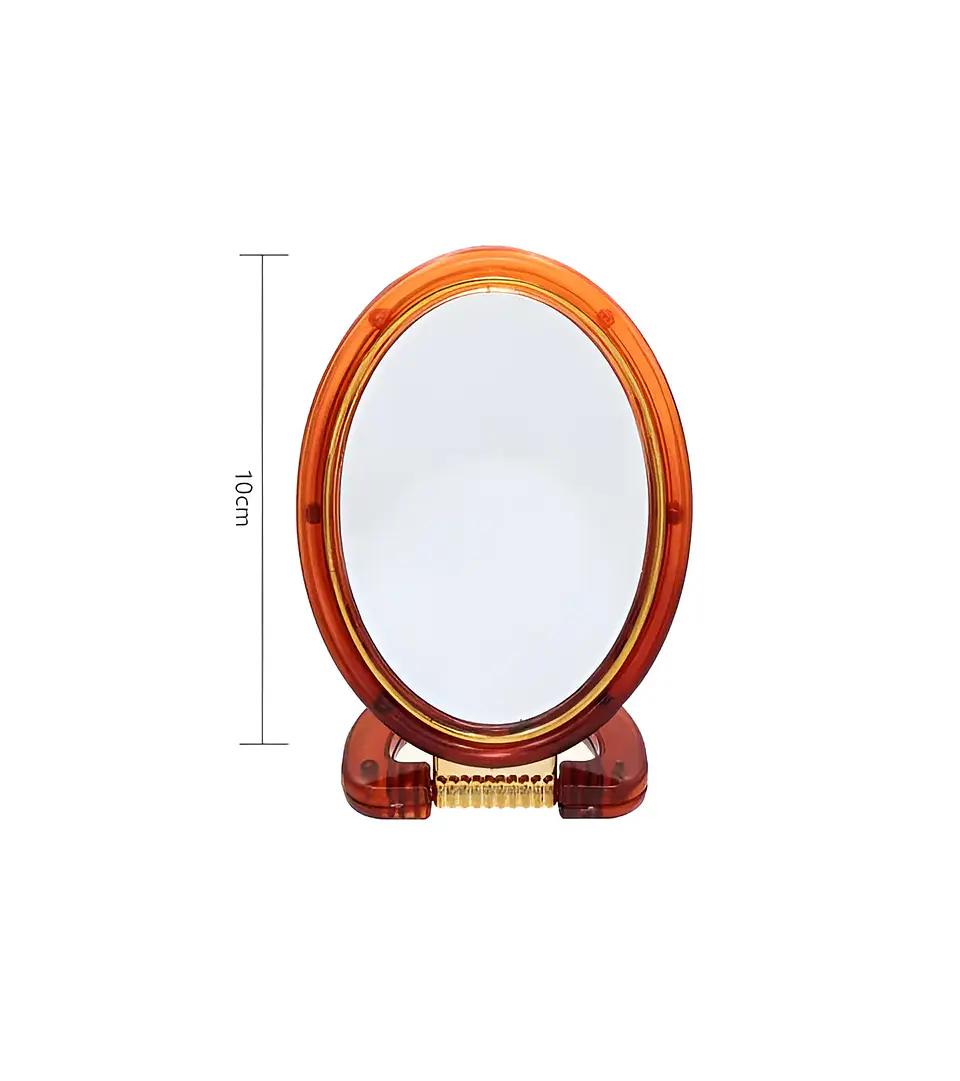 Espejo De Maquillaje Portátil Ovalado 10cm 4