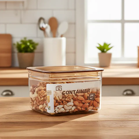 Contenedor Hermético Acrílico Para Alimentos 290ml