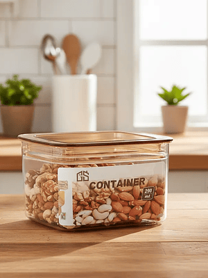 Contenedor Hermético Acrílico Para Alimentos 290ml