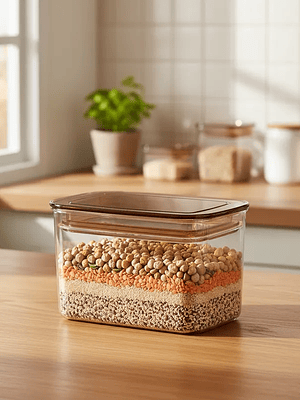 Contenedor Hermético Acrílico Para Alimentos 290ml