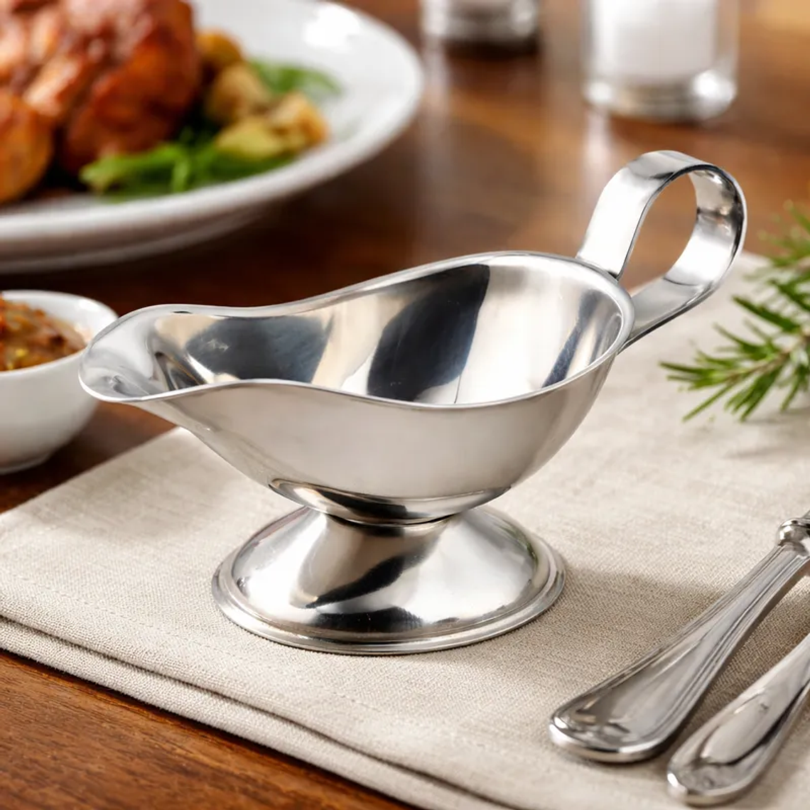 Salsera Acero Inoxidable 90ml Gastronómica Cocina 1