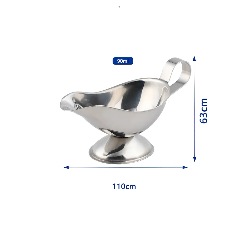 Salsera Acero Inoxidable 90ml Gastronómica Cocina 4