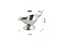 Salsera Acero Inoxidable 90ml Gastronómica Cocina - Miniatura 4