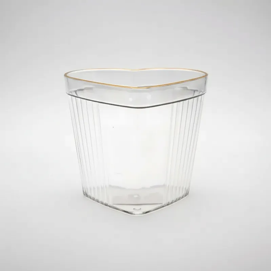 Organizador Acrilico Borde Dorado Forma Corazon 2