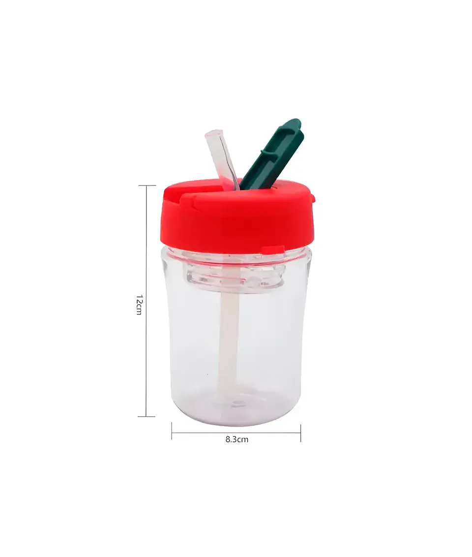 Botella De Agua Infantil 400ml Con Bombilla Y Correa 4