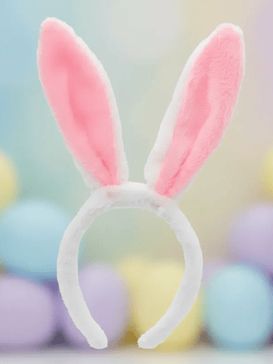 Cintillo Orejas Conejo Peluche Pascua Infantil