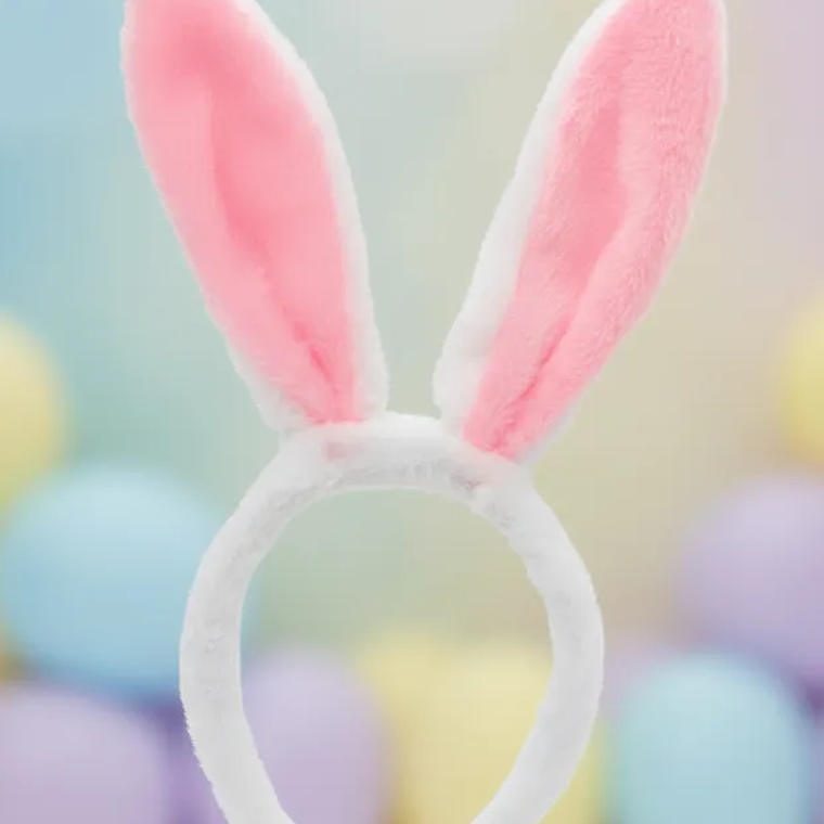 Cintillo Orejas Conejo Peluche Pascua Infantil 1