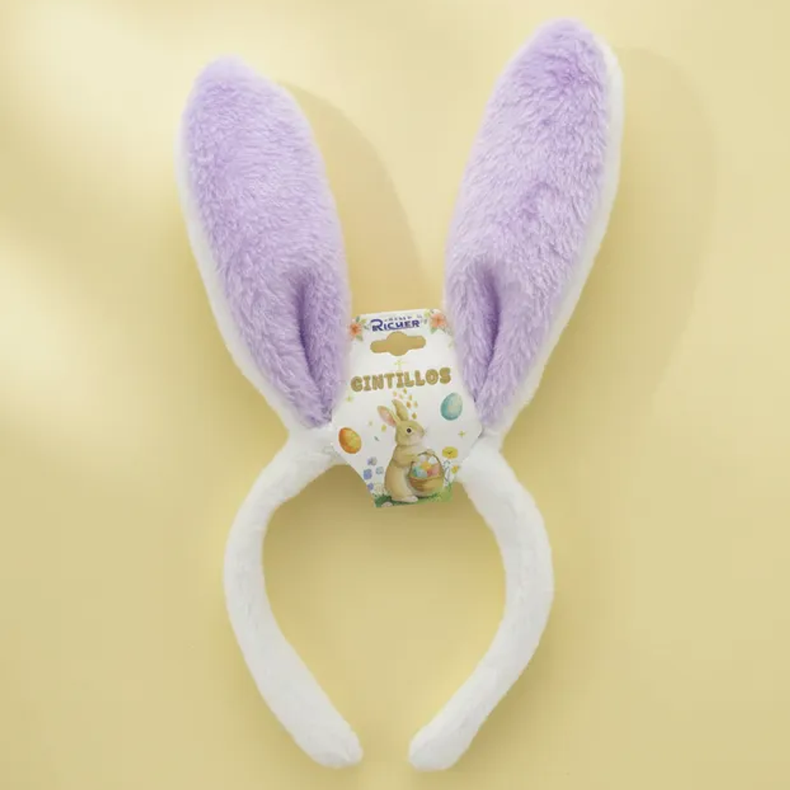 Cintillo Orejas Conejo Peluche Pascua Infantil 5