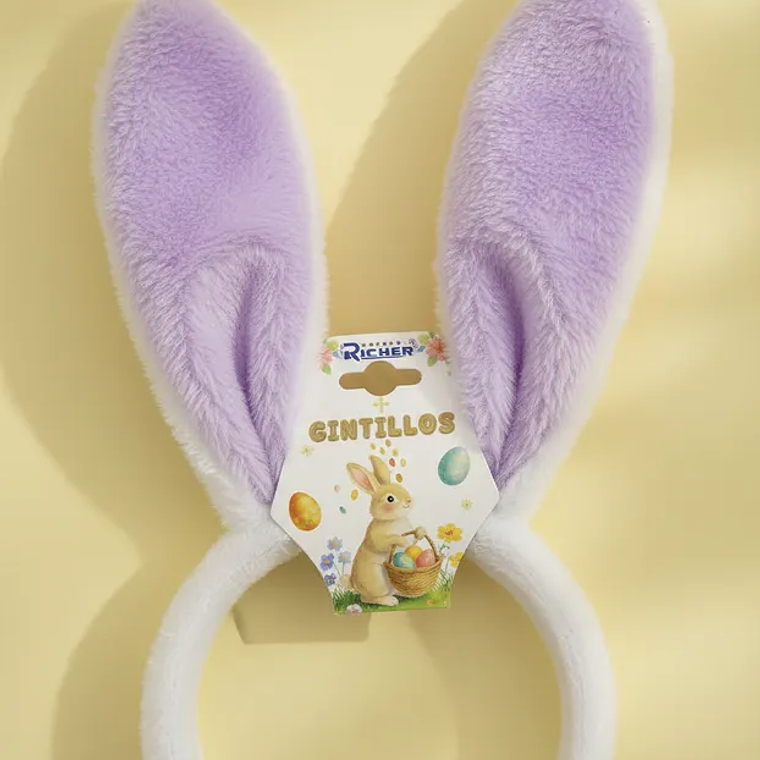 Cintillo Orejas Conejo Peluche Pascua Infantil 7