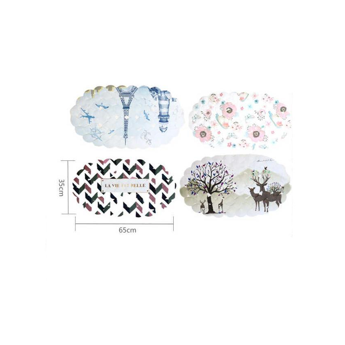 Alfombra De Baño Antideslizante Decorativa Diseños 65x35cm 1