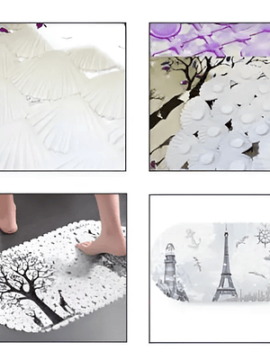 Alfombra De Baño Antideslizante Decorativa Diseños 65x35cm