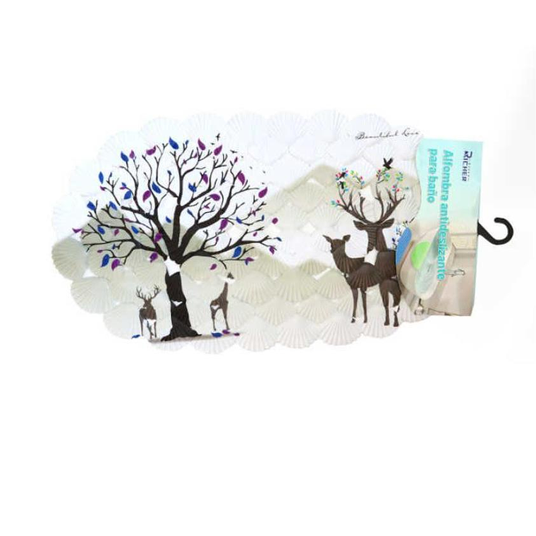 Alfombra De Baño Antideslizante Decorativa Diseños 65x35cm 3