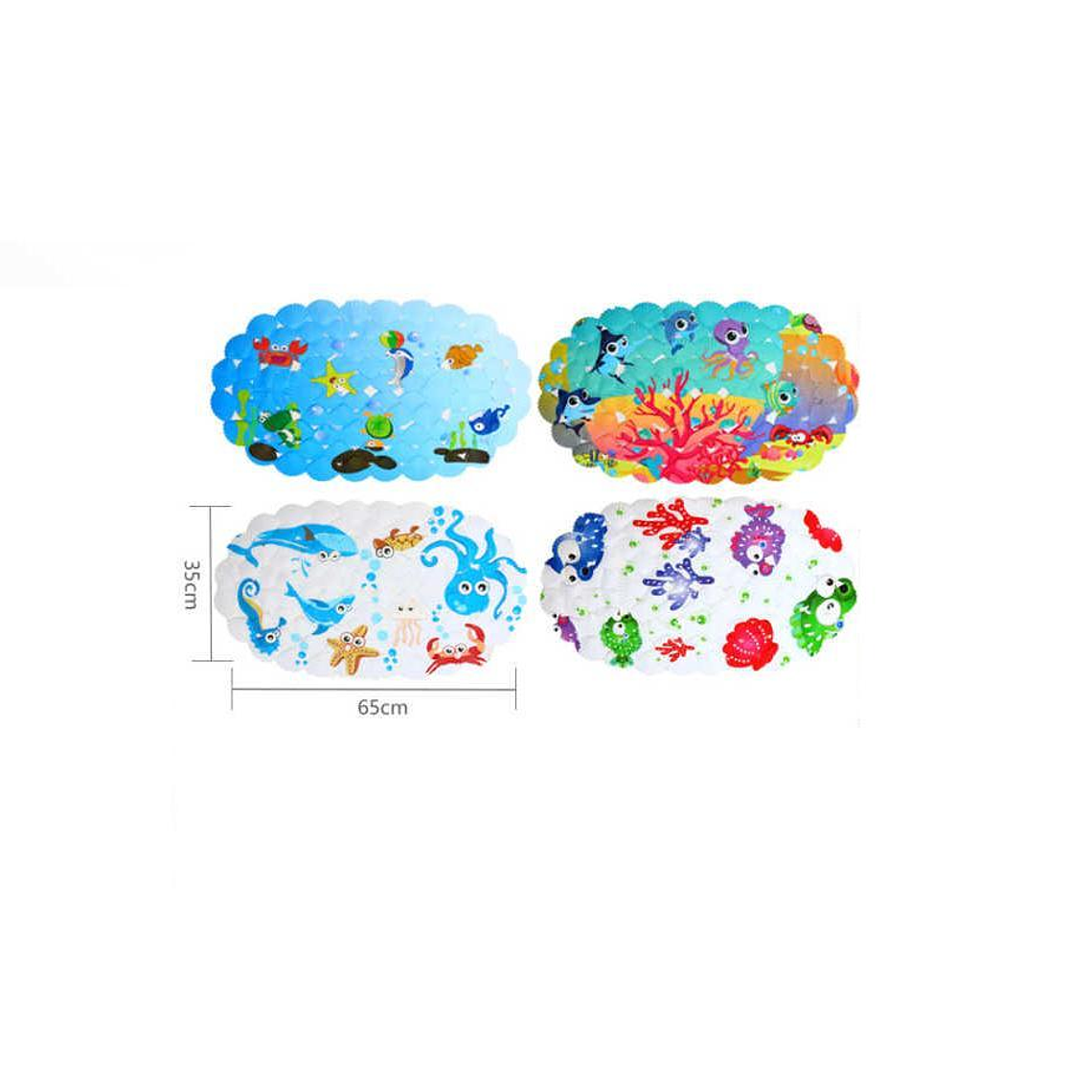 Alfombra De Baño Antideslizante Infantil Para Ducha 65x35cm 2