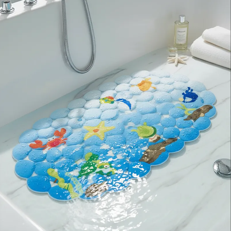 Alfombra De Baño Antideslizante Infantil Para Ducha 65x35cm 3