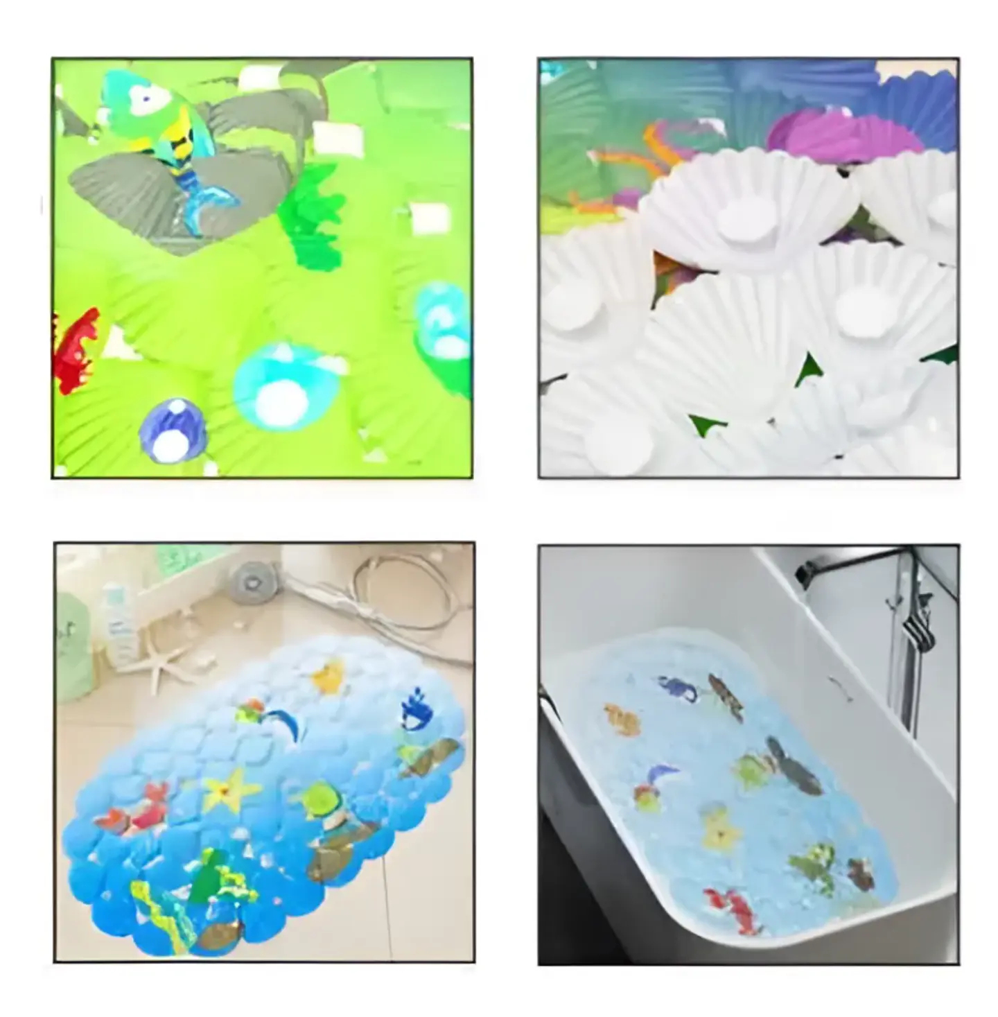 Alfombra De Baño Antideslizante Infantil Para Ducha 65x35cm 5