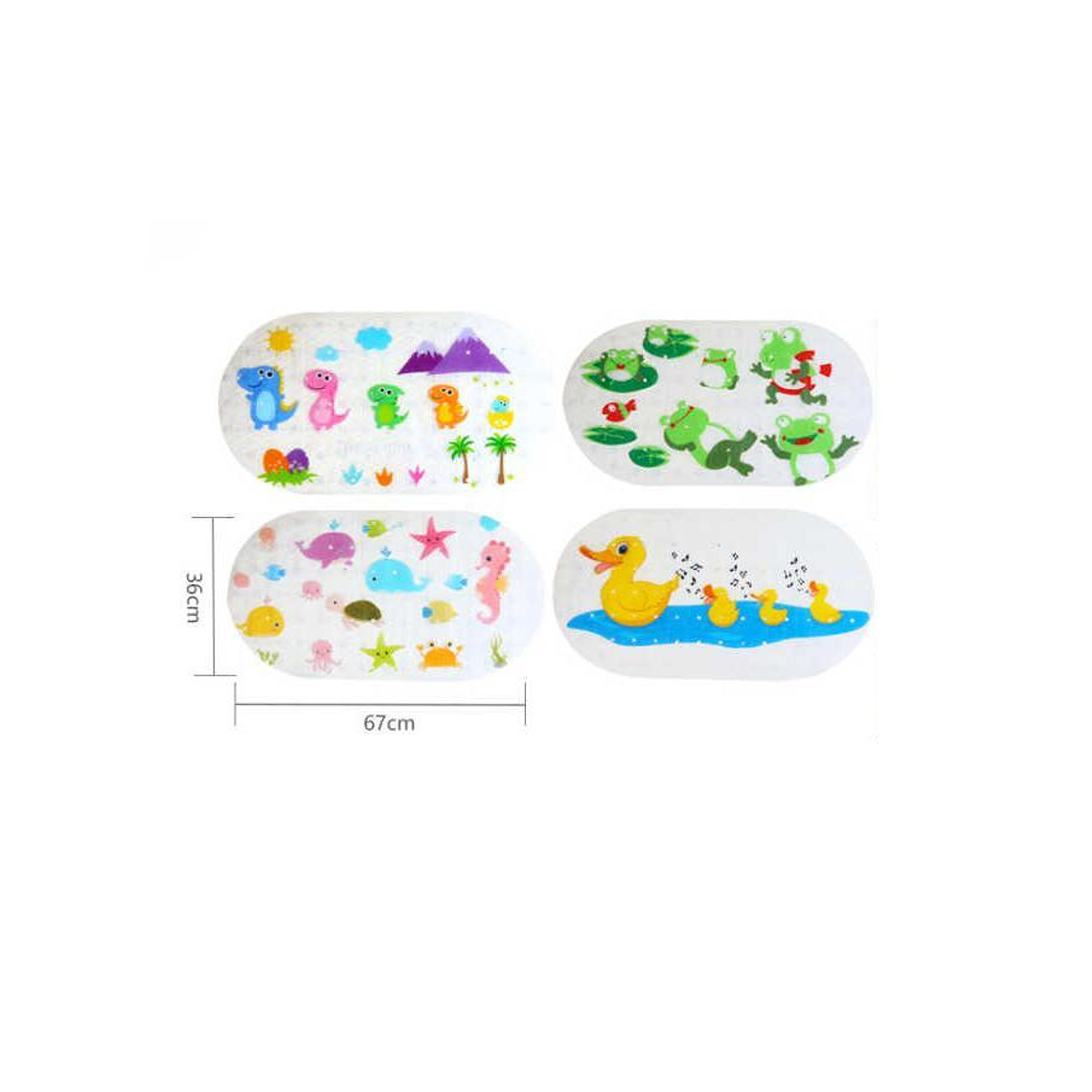 Alfombra antideslizante infantil para baño 67x36 cm 2