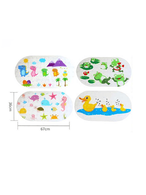 Alfombra antideslizante infantil para baño 67x36 cm